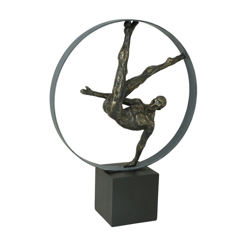 GYMNAST Sports Athlete Female Bronze statue Athletic 