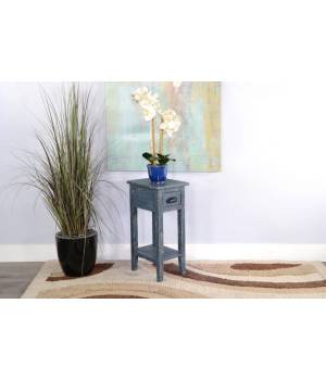 Ocean Blue Chair Side Table - Sunny Designs 2077OB