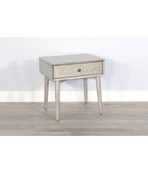American Modern Grey Night Stand with One Drawer - Sunny Designs 2336MG-N