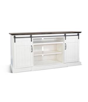 Carriage House TV Console w/ Fireplace Option - Sunny Designs 3648EC