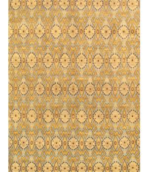 Ikat Collection Hand-Knotted Lamb's Wool Area Rug- 5' 2
