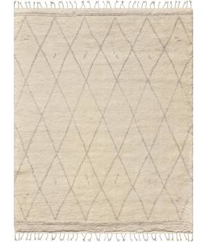 Casablanca Moroccan Collection Hand-Knotted Wool Area Rug- 5' 6