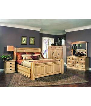 Amish Highlands King Storage Bed - A-America AHINT5171