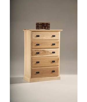 Amish Highlands 5 Drawer Chest - A-America AHINT5600