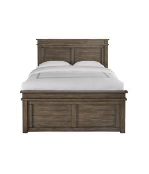 Glacier Point Queen Captains Bed, Greystone Finish - A-America GLPGR5051