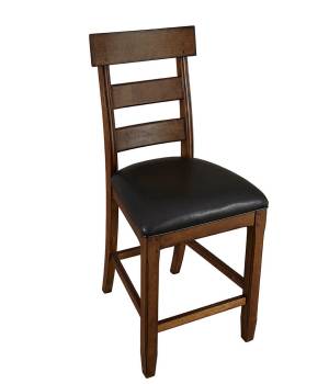 Ozark Ladderback Counter Chair, with Upholstered Seat - A-America OZAMA3452