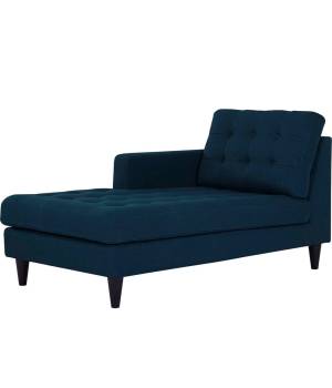 Empress Left-Arm Upholstered Fabric Chaise - East End Imports EEI-2596-AZU