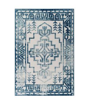 Reflect Nyssa Distressed Geometric Southwestern Aztec 5x8 Indoor/Outdoor Area Rug - East End Imports R-1181B-58