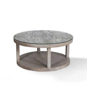 Parker House Crossings Serengeti Round Cocktail Table with Glass Top - Parker House SER#11