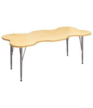 My Place Rectangular Table, Adjustable Height Legs, Table Top Height Range 14