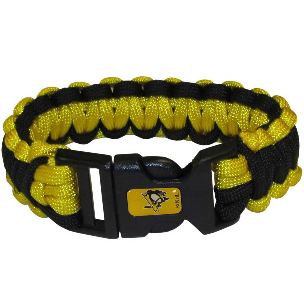 Siskiyou Sports HSUB100 Pittsburgh Penguins Survivor Bracelet