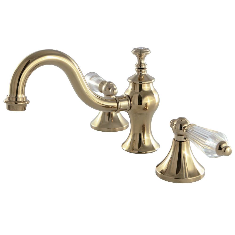 Kingston Brass KC7162WLL 8 in. Widespread Bathroom Faucet, Polished Brass -  Kingston Brass KC7162WLL